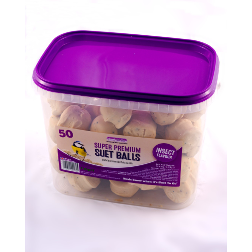 Suet To Go Fat Balls With Mealworms Tub X 50
