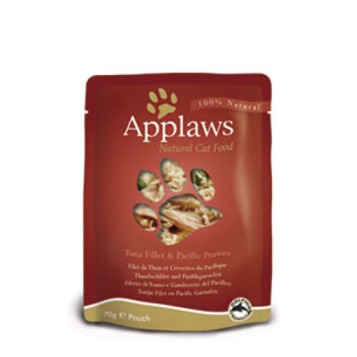 Applaws Tuna Fillet & Pacific Prawns 70g Pouch