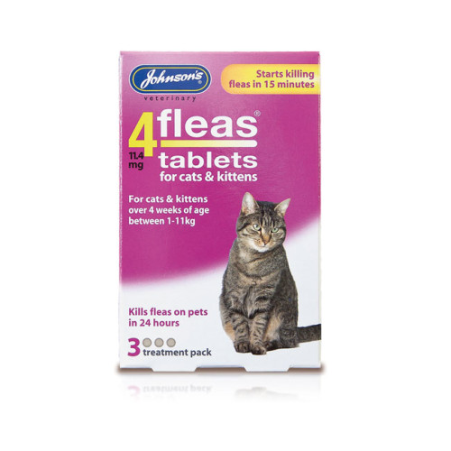 4fleas Tablets for Cats & Kittens 3 Tablets
