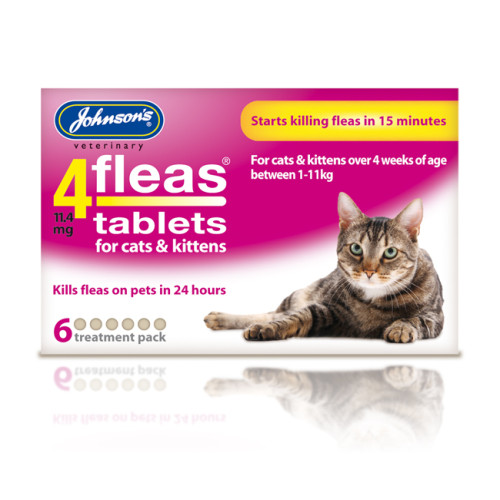 4fleas Tablets for Cats & Kittens 6 Tablets