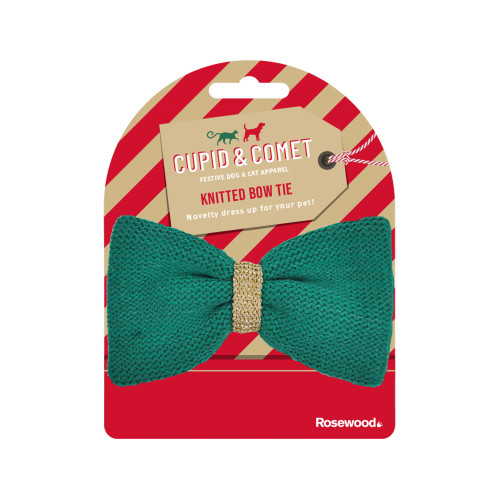 Rosewood Green Knitted Bow Tie
