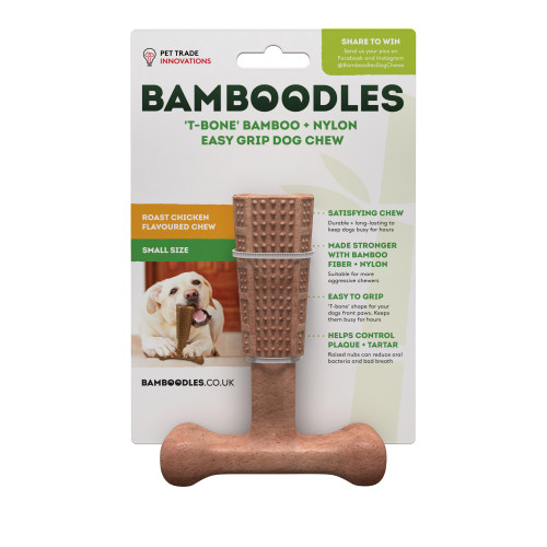 Bamboodles T-Bone Chew Toy Small Chicken 4"