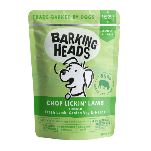 Barking Heads Chop Lickin’ Lamb 300g Pouch