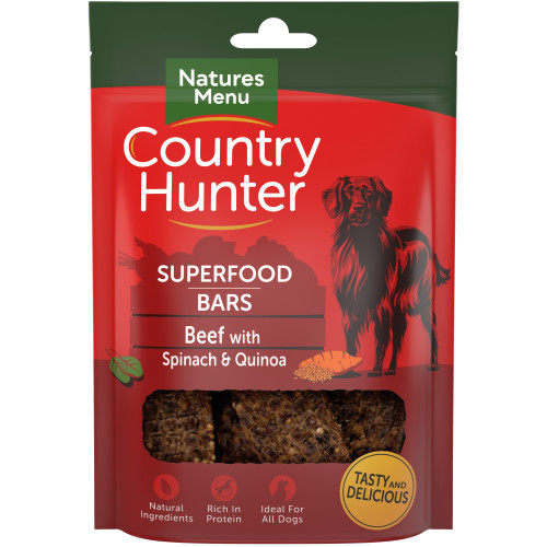 Country Hunter Superfood Bars Beef With Spinach & Quinoa 100g