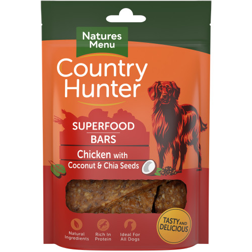 Country Hunter Superfood Bars Chicken With Coconut & Chia Seeds 100g