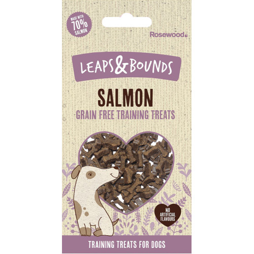 Leaps & Bounds Grain Free Training Bites Salmon Dogs 100g