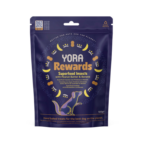 YORA Dog Rewards Peanut & Banana 100g
