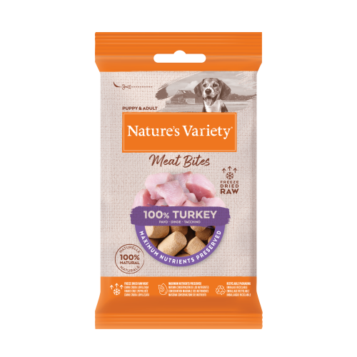 Nature's Variety Freeze Dried Meat Bites Turkey 20g