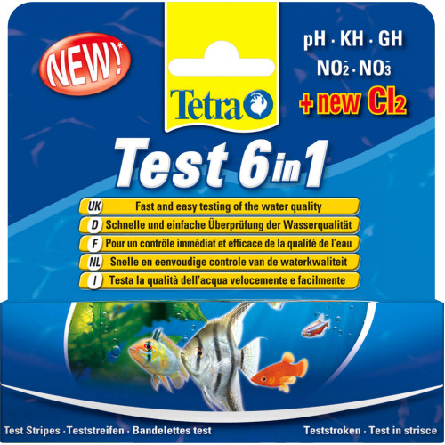 Tetra Test 6in1 Test Kit For Freshwater Aquariums (25 Tests)