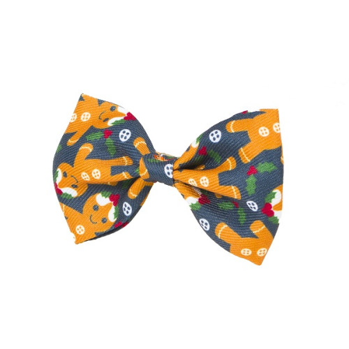 Petface Christmas Gingerbread Man Bow Tie
