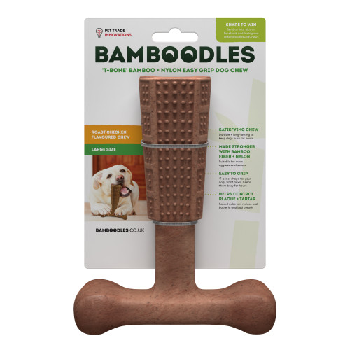 Bamboodles T-Bone Chew Toy Large Chicken 7"