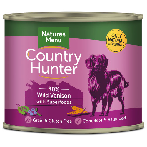 Natures Menu Country Hunter Venison with Blueberries Tin 600g