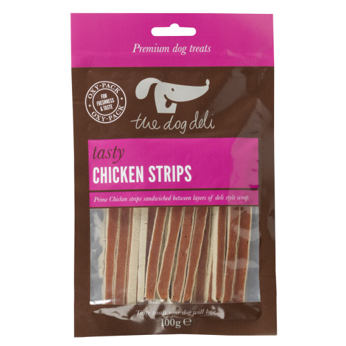 The Dog Deli Tasty Chicken Strips 100g