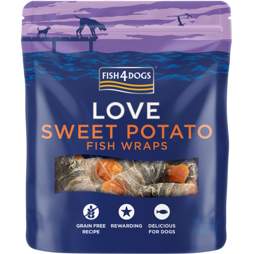 Fish4Dogs Sea Wraps With Sweet Potato 100g