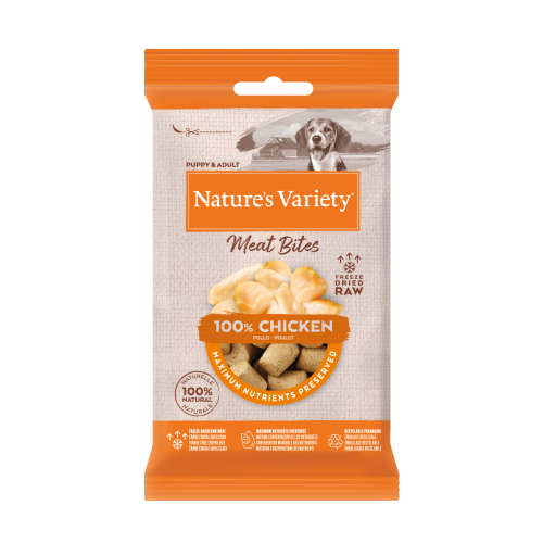 Nature's Variety Freeze Dried Meat Bites Chicken 20g