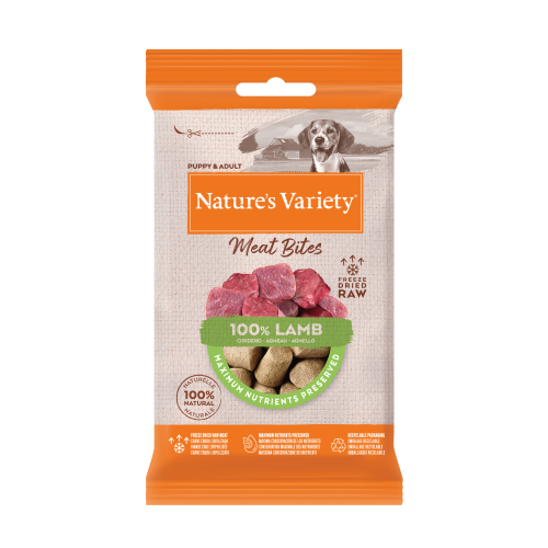 Nature's Variety Freeze Dried Meat Bites Lamb 20g